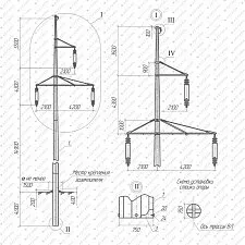 Стальные многогранные опоры ЛЭП 110 кВ (проекты 22.0099 и 28.0034 ОАО "РОСЭП")